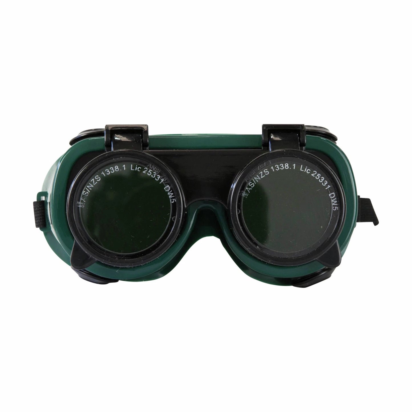 Bossweld Shade 5 Flip-Up Gas Welding Goggles with Elastic Strap and Lightweight Design