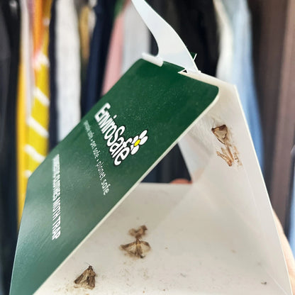 EnviroSafe Clothes Moth Trap 2 Pack - Eco-Friendly, Non-Toxic, Long-Lasting Detection