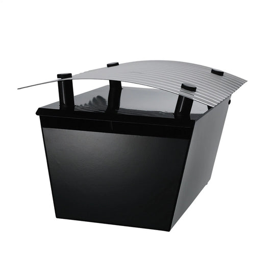 Sandleford Magnum Galvanised Steel Post Mounted Letterbox with Lock Option & Newspaper Holder