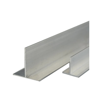 Metal Mate Aluminium Tee Section 25x25x3mm 1m - Lightweight, Easy to Work With, Mill Finish
