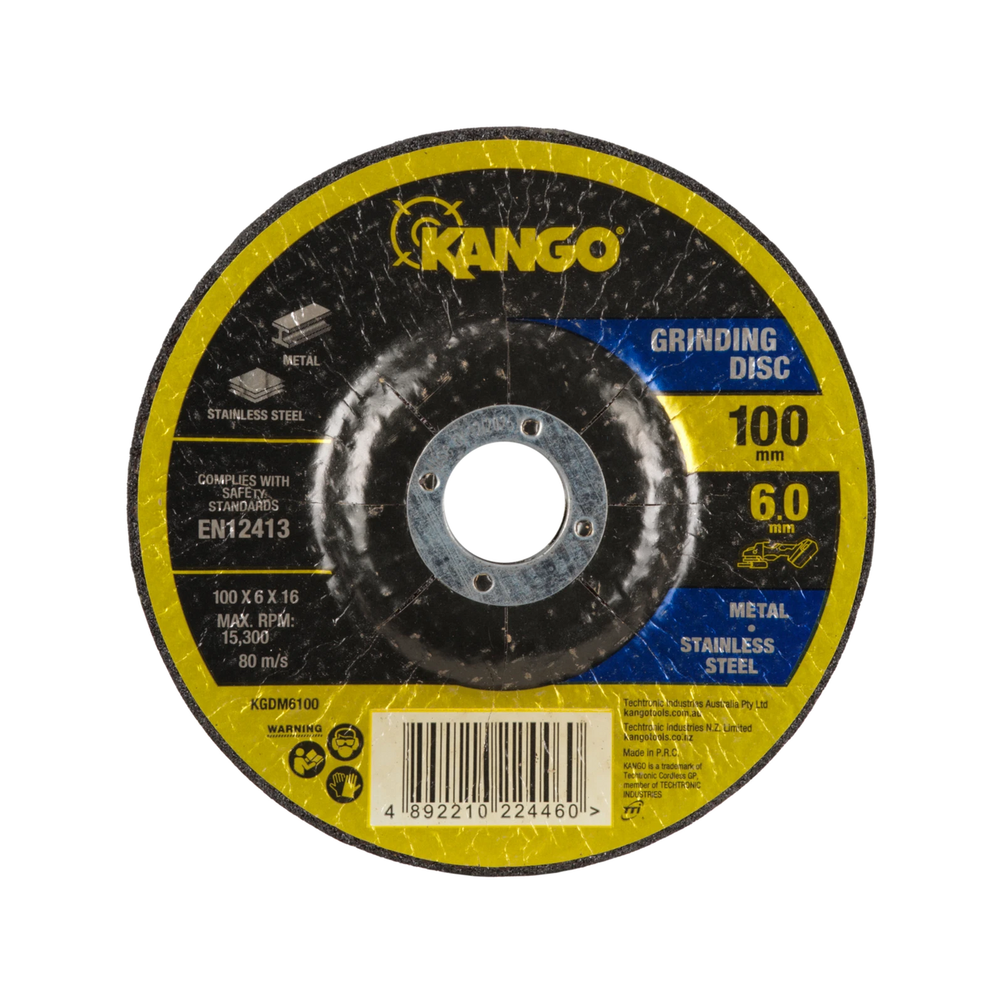 Kango 100mm Grinding Disc, Inox, Aluminium Oxide, Low Thermal Load, Angle Grinder Compatible