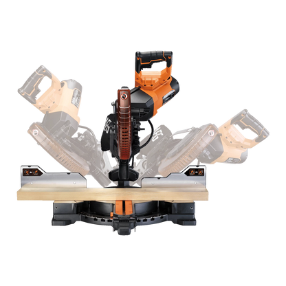 AEG 1800W Dual Bevel Slide Compound Mitre Saw with 70° Mitre Capacity & LED Light