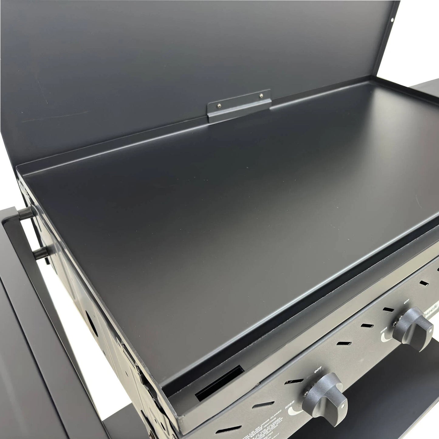 Jumbuck 4 Burner Delta Flat BBQ, Compact Design, LPG, Automatic Ignition, Black