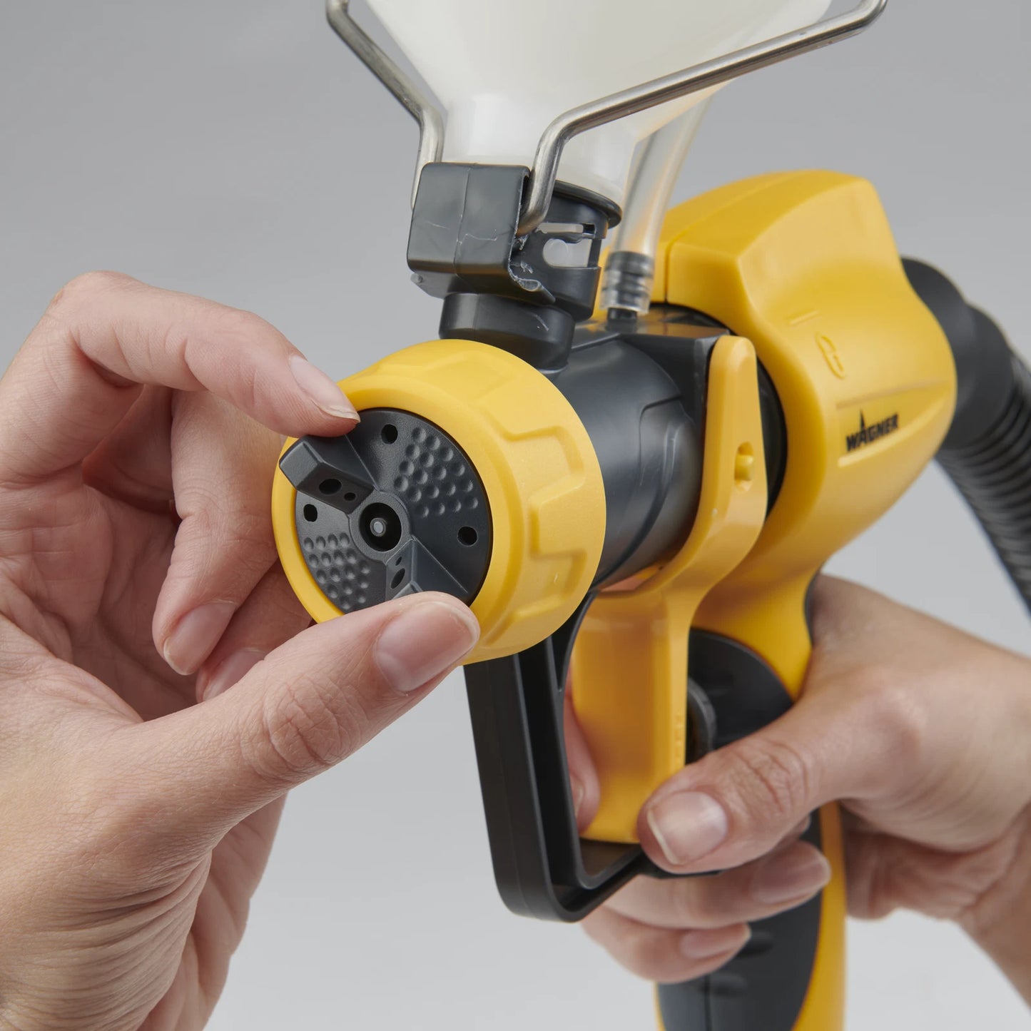 Wagner Gravity Feed Spray Attachment, Compact Design, 600ml Capacity, Adjustable Spray Patterns