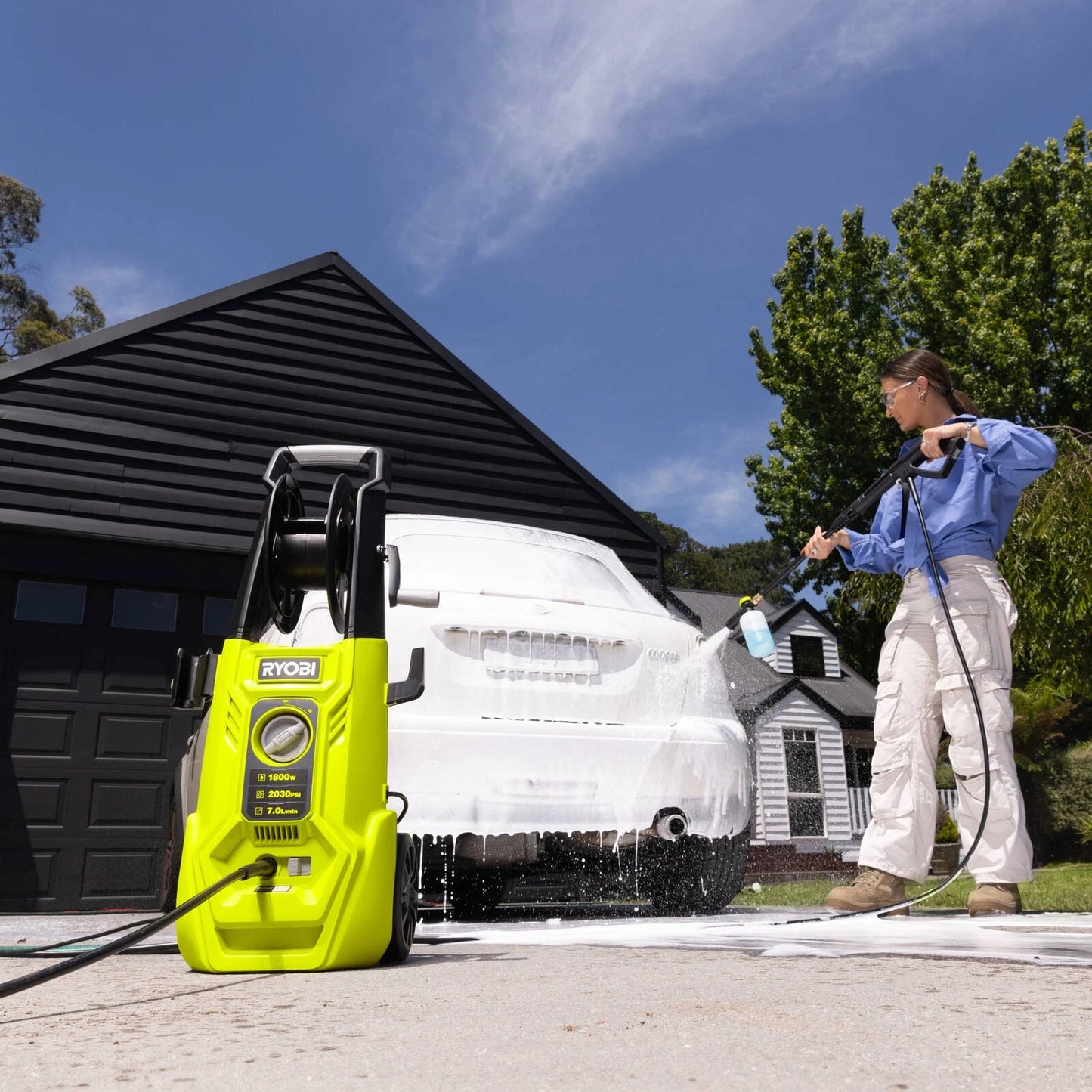 Ryobi 2030 PSI High Pressure Washer with Turbo Nozzle & Surface Cleaner