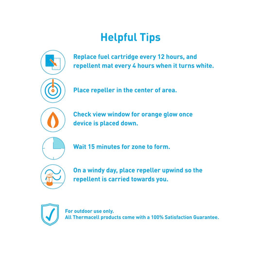 Thermacell Bristol Repeller Lantern - 98% Effective Mosquito Protection, Dual Function, 21m² Coverage