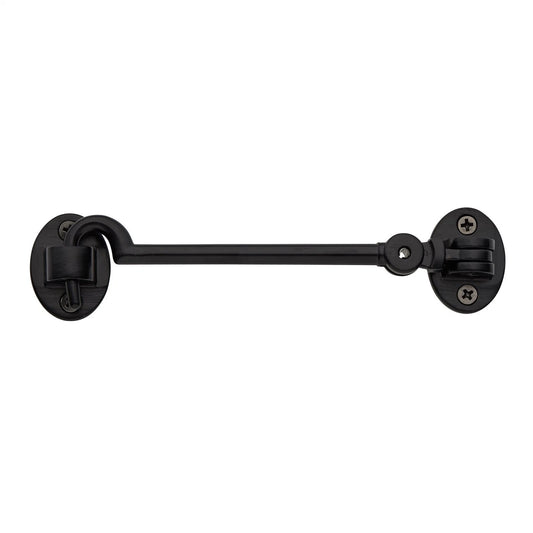 Delf Architectural 150mm Matte Black Cabin Hook - Stylish Finish, 7-Year Guarantee