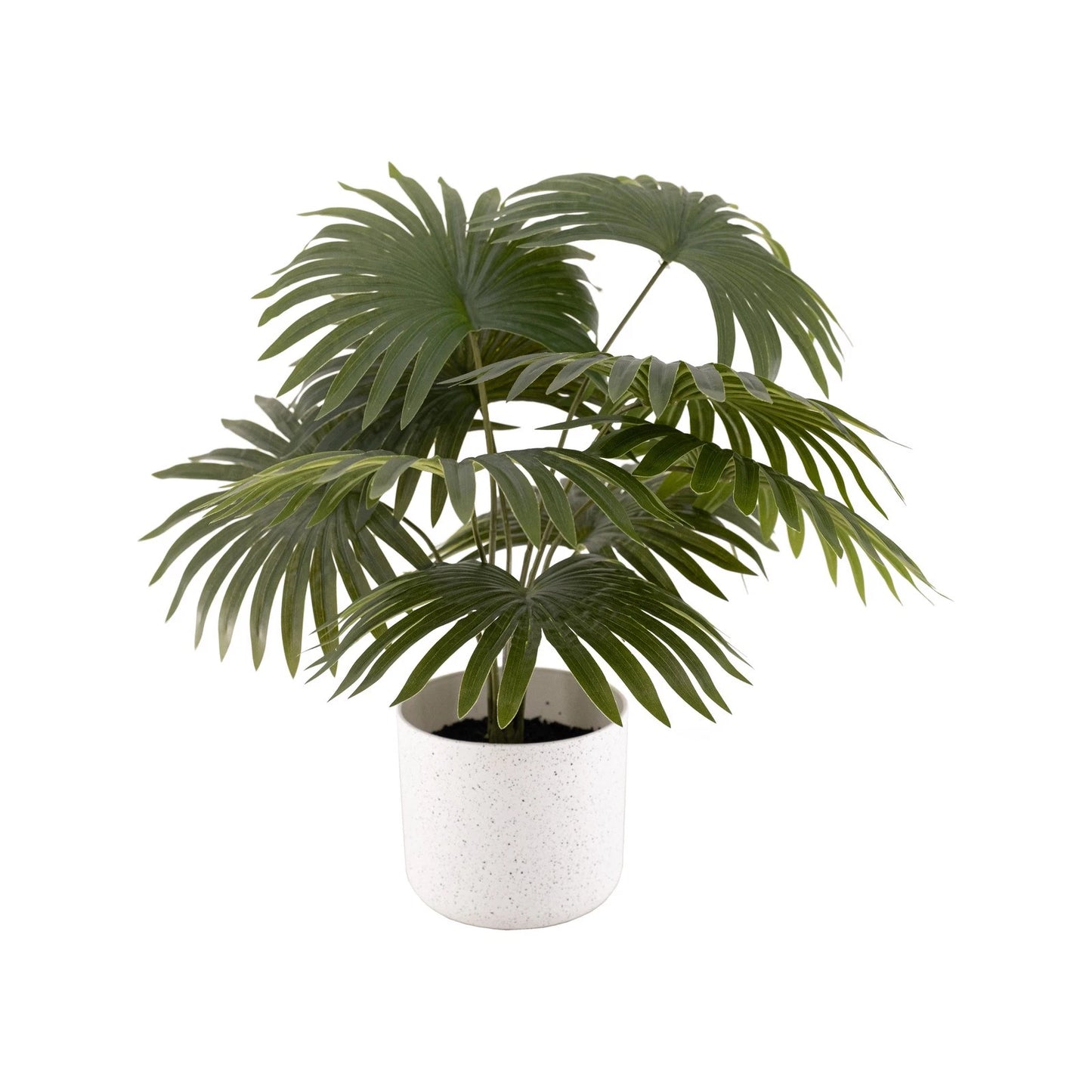 UN-REAL 45cm Artificial Fan Palm - Maintenance-Free Indoor Decor, Realistic & Stylish