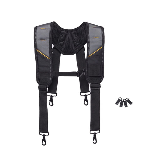 ToughBuilt Pro Padded Suspenders, Universal Fit, Heavy-Duty, Adjustable, Reinforced Durability