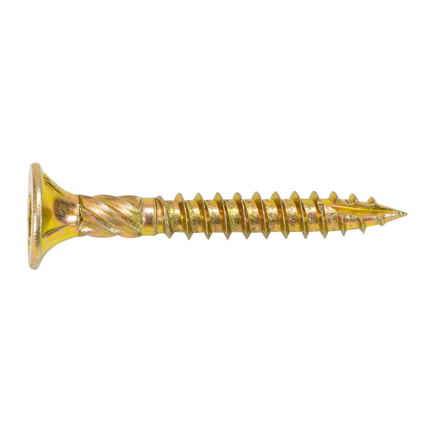 Titan 14G x 50mm Zinc Gold Bugle Batten Screws - 100 Pack, Corrosion Resistant
