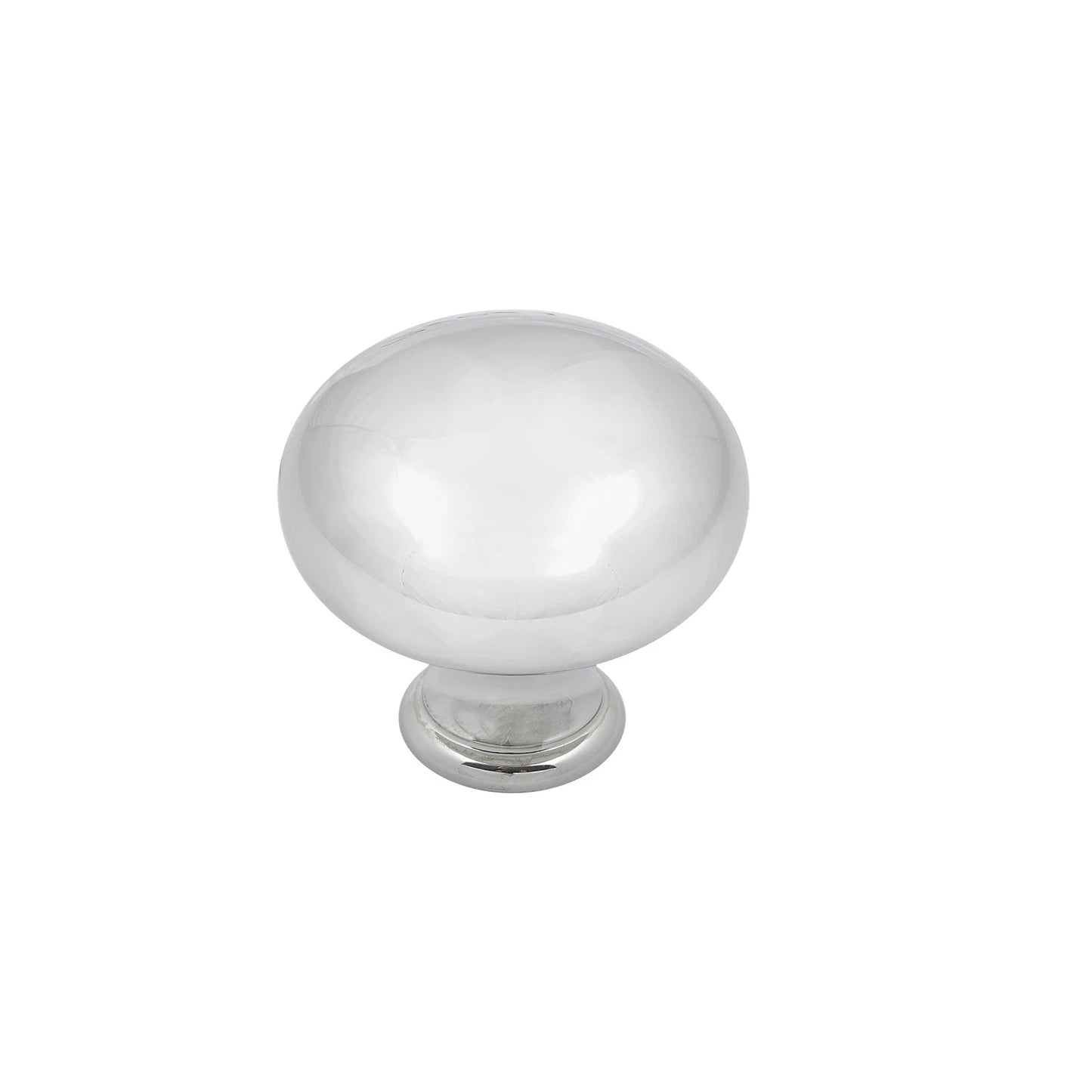 Prestige 32mm Chrome Round Knob - Polished Finish, Easy Install, Modern Design