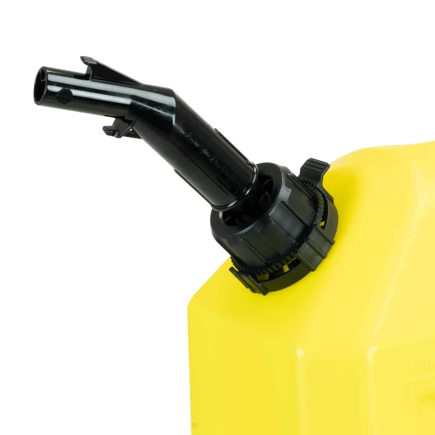 Ultimate 20L Yellow Plastic Fuel Can with Safety Nozzle & Self-Venting Spout