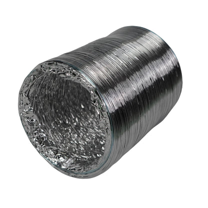 Builders Edge 150mm x 3m Flexible Duct, Aluminium, UL 181 Flame Test, AS4254 Compliant