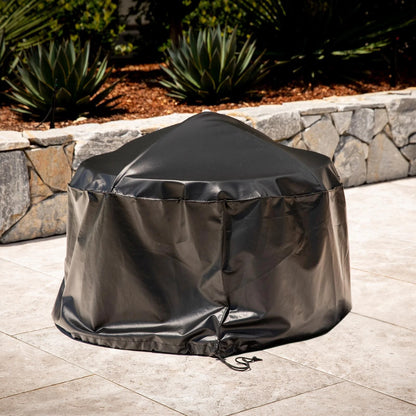 Jumbuck Round Fire Pit Cover 76cm - Water-Resistant, UV Protection, Drawstring Closure