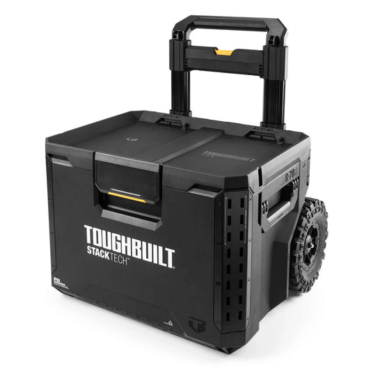ToughBuilt StackTech Rolling Tool Box, All-Terrain Wheels, IP65 Water Resistant