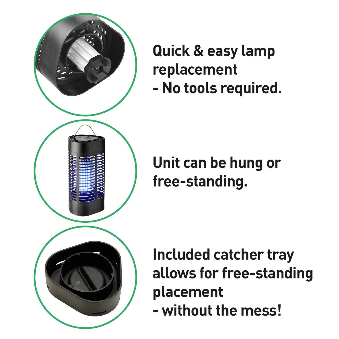 Gecko Medium LED Zapper - Energy Saving, 30m Coverage, Weatherproof, Auto On-Off