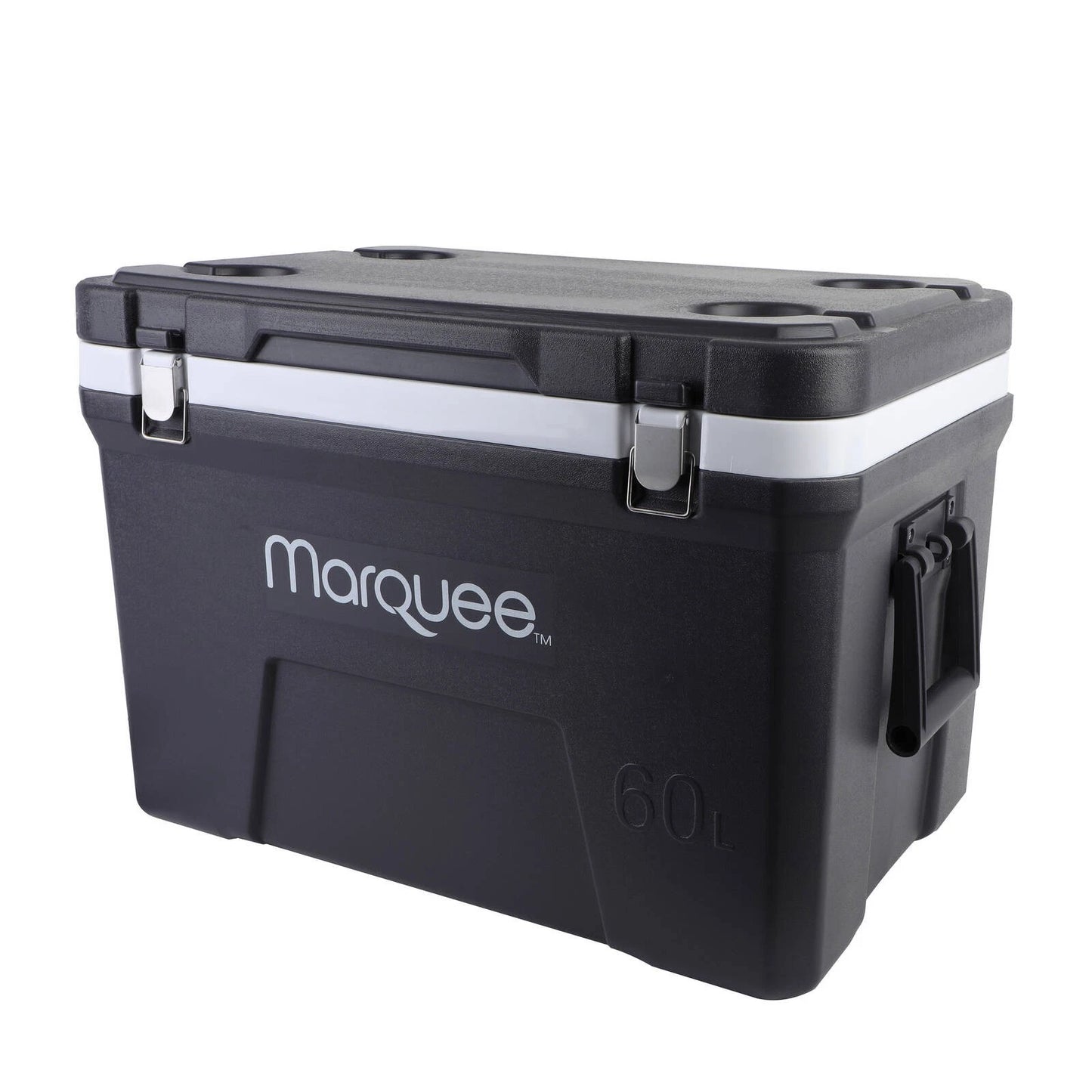 Marquee 45L Insulated Hard Cooler with Superior Insulation, Sturdy Handles, and Cup Holders