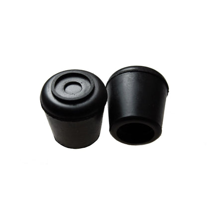 Surface Gard 32mm Black Rubber Chair Tips 4 Pack - Non-Skid, Floor Protection, Noise Reduction