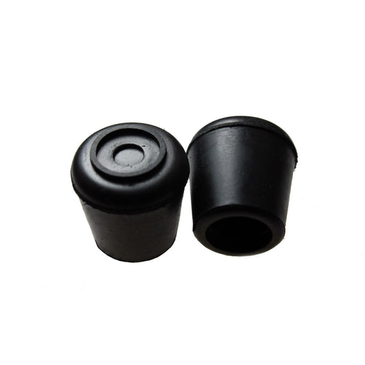Surface Gard 32mm Black Rubber Chair Tips 4 Pack - Non-Skid, Floor Protection, Noise Reduction