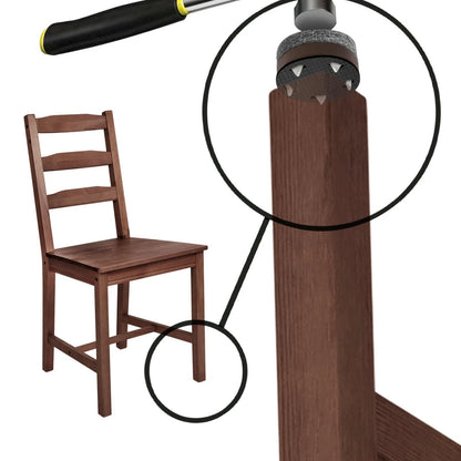 Slipstick 25mm Tap-In Felt Feet for Floor Protection, Universal Fit, 8 Pack