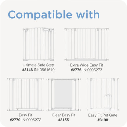 Perma Child Safety 20cm White Steel Baby Gate Extension for Kids & Pets