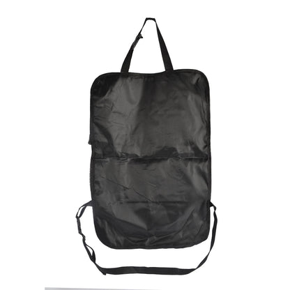 All Set Car Seat Organiser - Black, Spacious Compartments, Collapsible Design