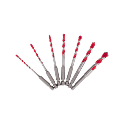 Diablo Speedemon 7pc Granite Drill Bit Set - Carbide Tip, Impact Strong, Optimised Flute