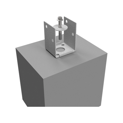 VUEPRO 90mm Bolt Down Post Support, G300 Steel, HDG, Easy Install, Corrosion Resistant