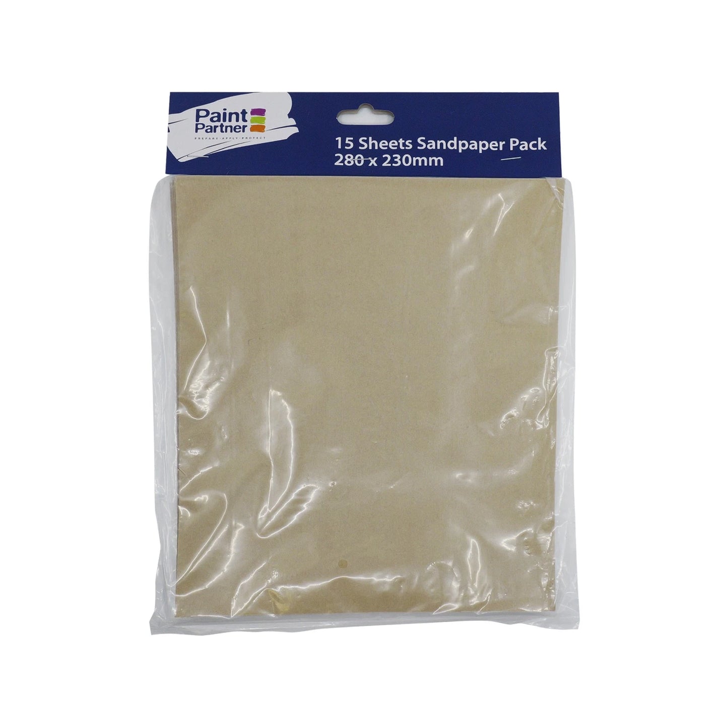 Paint Partner Assorted Sanding Sheets 15 Pack, 60G-240G, 230x280mm, Versatile Use
