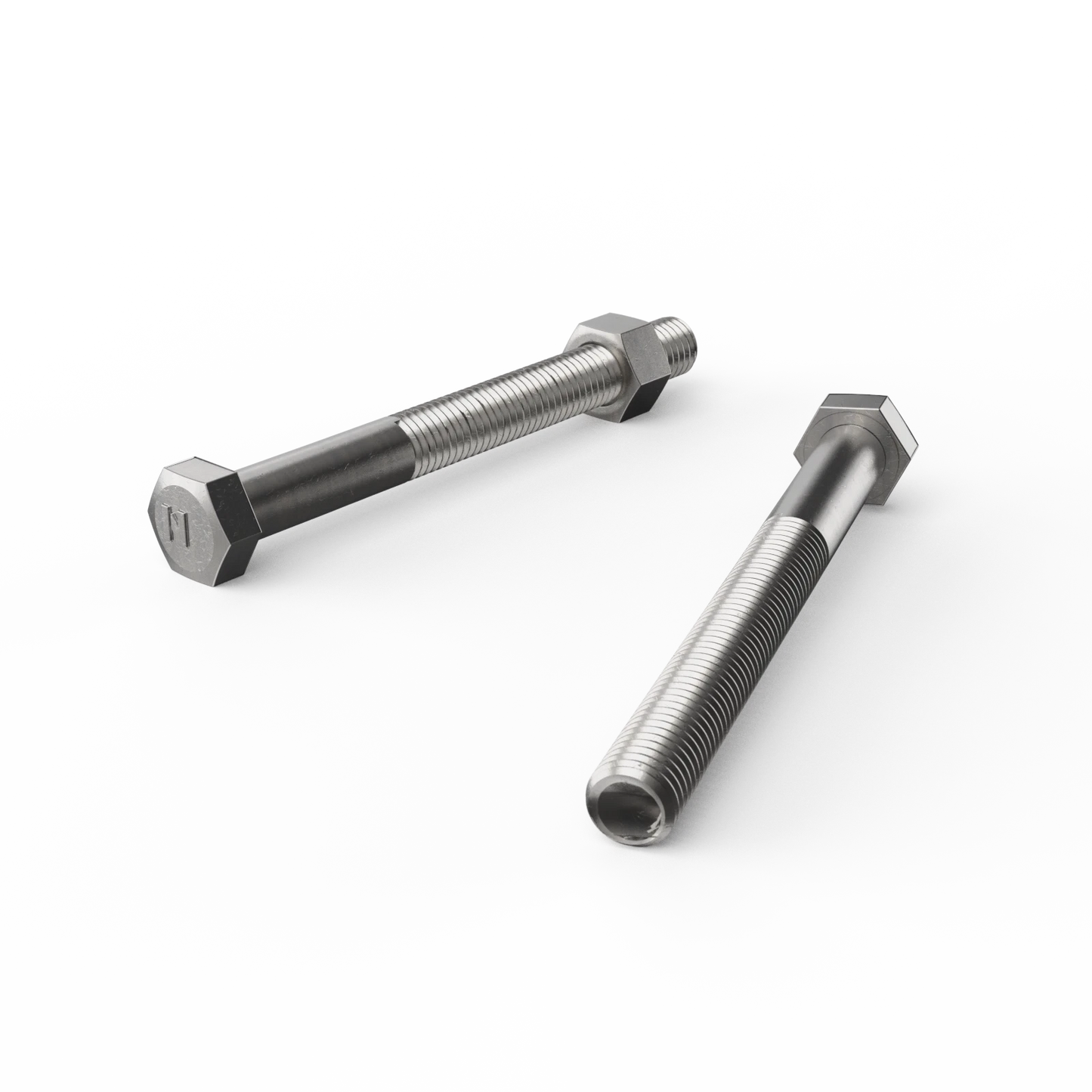 ZENITH Stainless Steel 304 M12 x 120mm Hex Head Bolts and Nuts, Corrosion Resistant