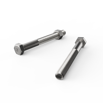 ZENITH Stainless Steel 304 M12 x 120mm Hex Head Bolts and Nuts, Corrosion Resistant