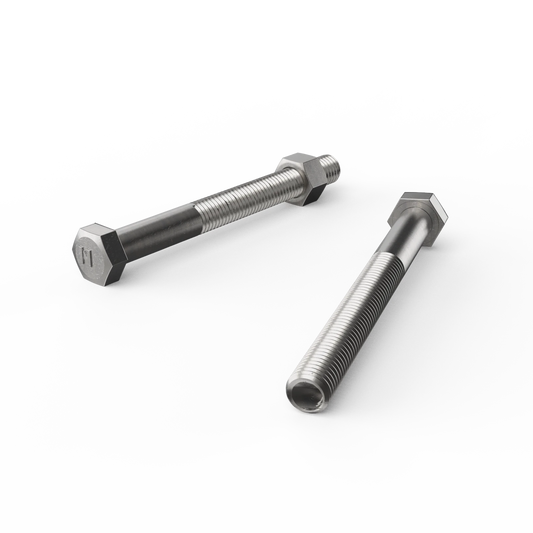 ZENITH Stainless Steel 304 M12 x 120mm Hex Head Bolts and Nuts, Corrosion Resistant