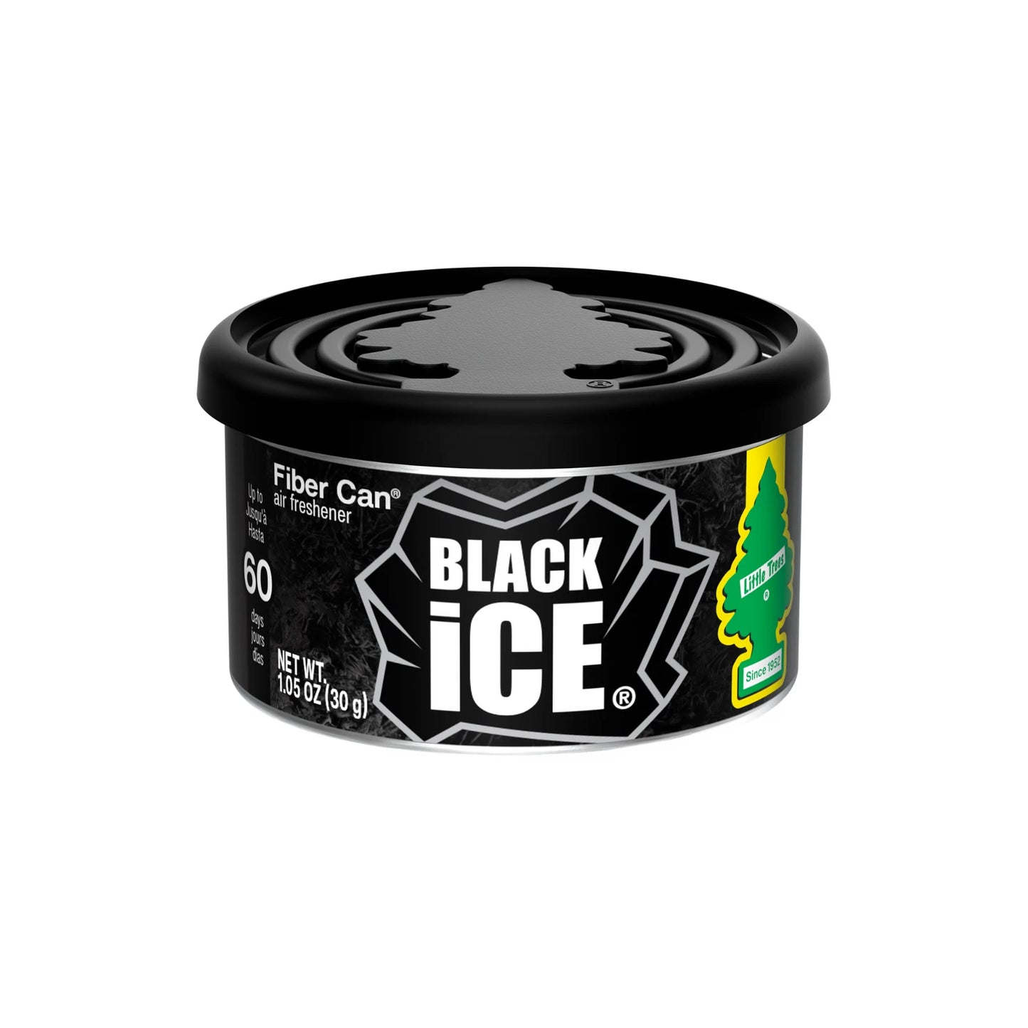 Little Trees Black Ice Air Freshener Fiber Can 30g - Long-Lasting, Versatile, Trusted Brand
