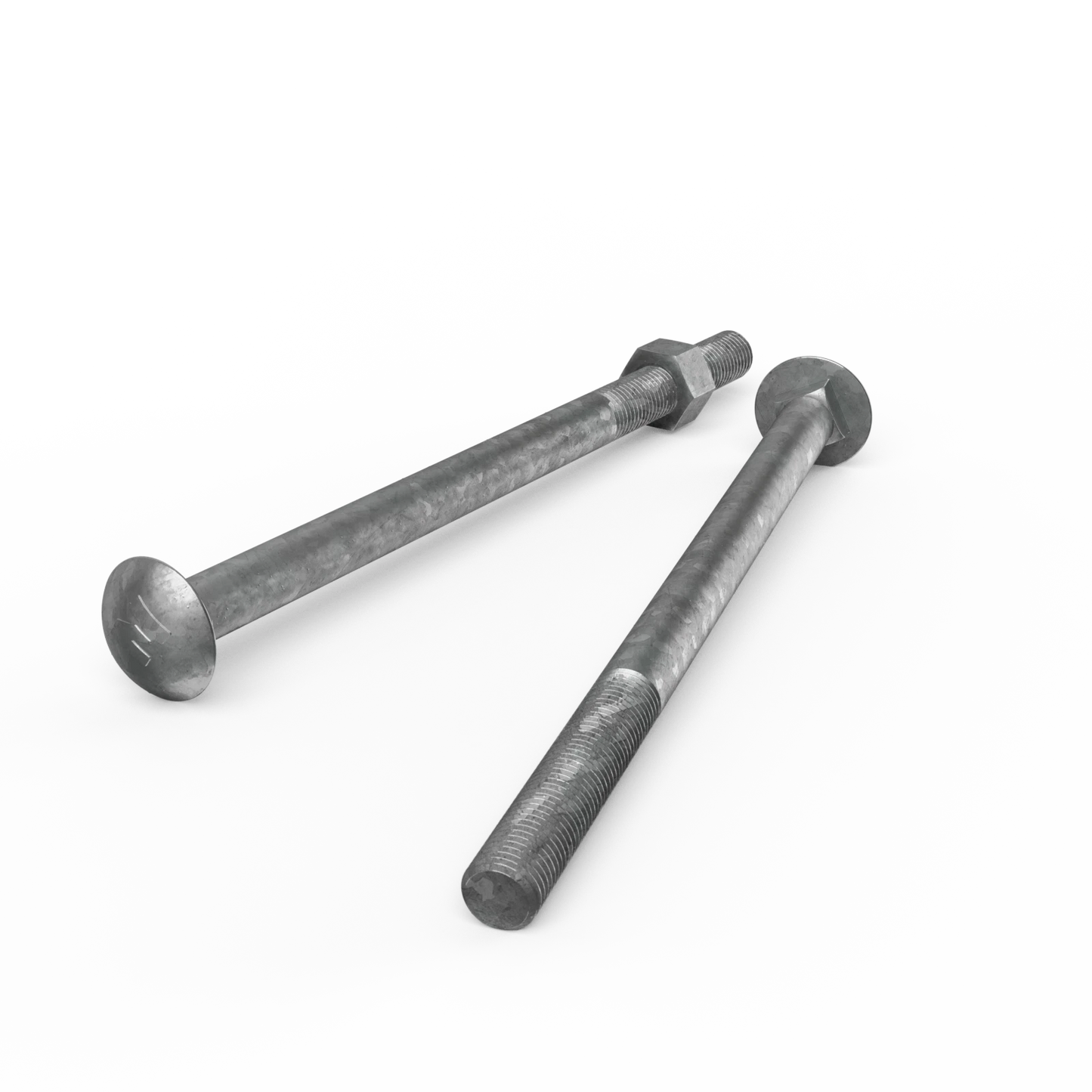 ZENITH M16 x 260mm Galvanised Cup Head Bolts & Nuts - Corrosion Resistant, AS Compliant