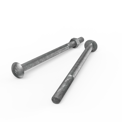 ZENITH M16 x 260mm Galvanised Cup Head Bolts & Nuts - Corrosion Resistant, AS Compliant