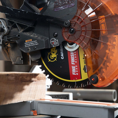 Kango 254mm 60T Mitre Saw Blade, Cobalt Teeth, Anti-Stick, Anti-Kickback