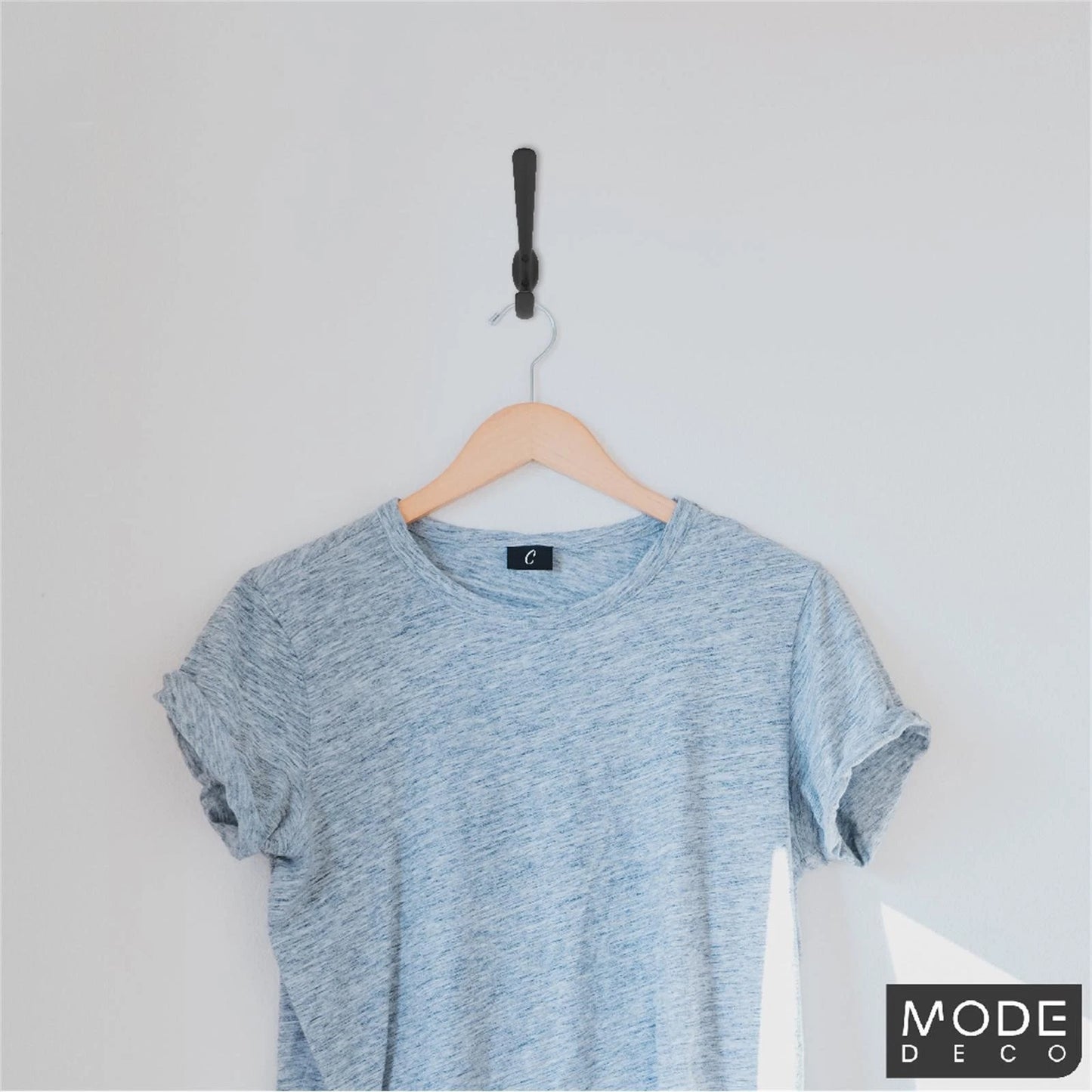 MODE Single Black Hat and Coat Hook - Durable, Easy Install, Decorative Storage