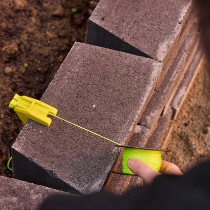 Trojan Rubber Line Block Lime Green - Durable, Ribbed Grip, Easy Tie-Off