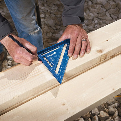 Empire TrueBlue 180mm Laser Etcher Rafter Square - Durable Aluminum, High-Visibility Markings
