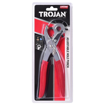 Trojan Adjustable Hole Punch - Versatile, Durable, Multi-Material, 2.5-5.0mm Sizes