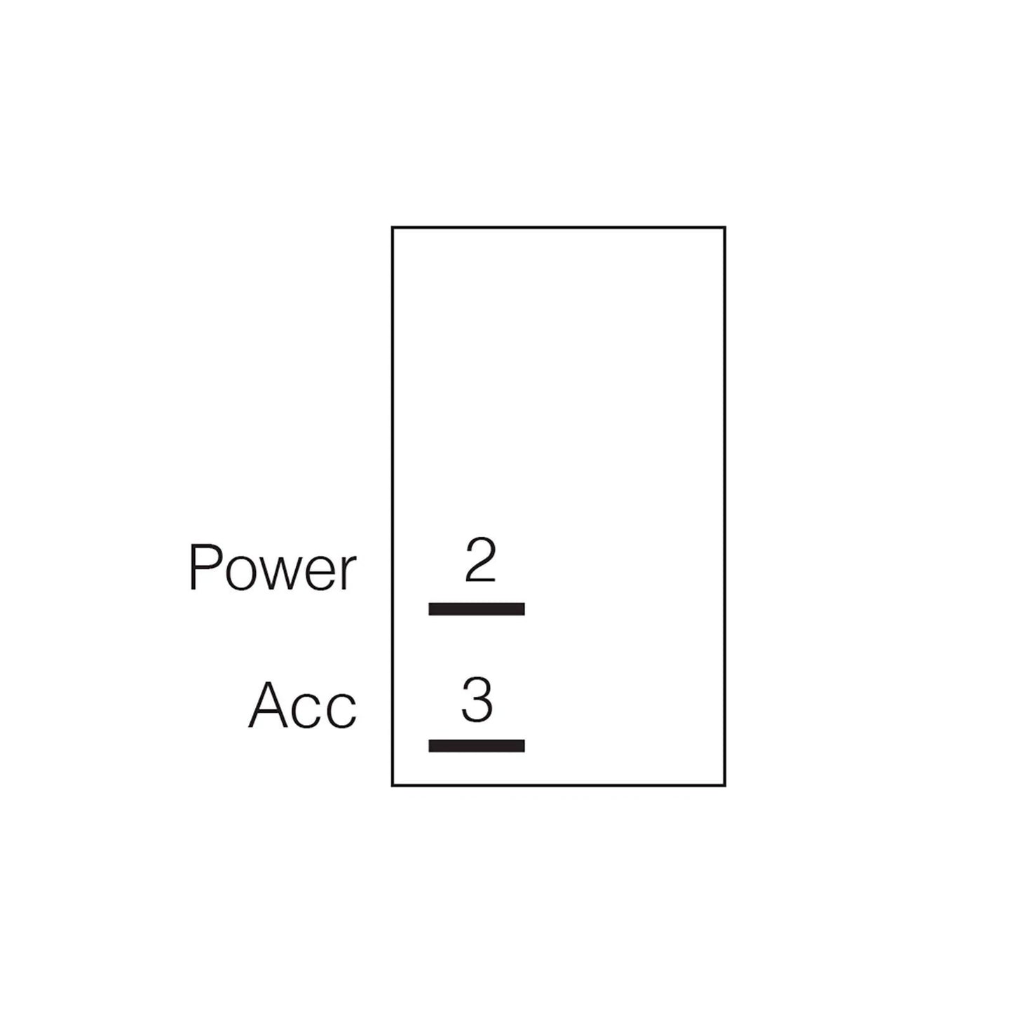 Narva 12/24V 20/10A SPST Sealed Rocker Switch, Push-Fit, Moisture Protection