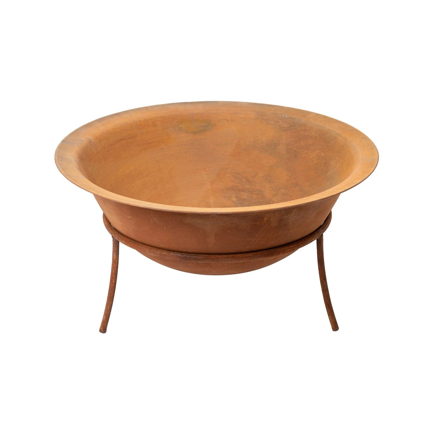 Jumbuck Rustic Iron Fire Bowl with Stand, 76cm, Durable Cast Iron, Outdoor Use