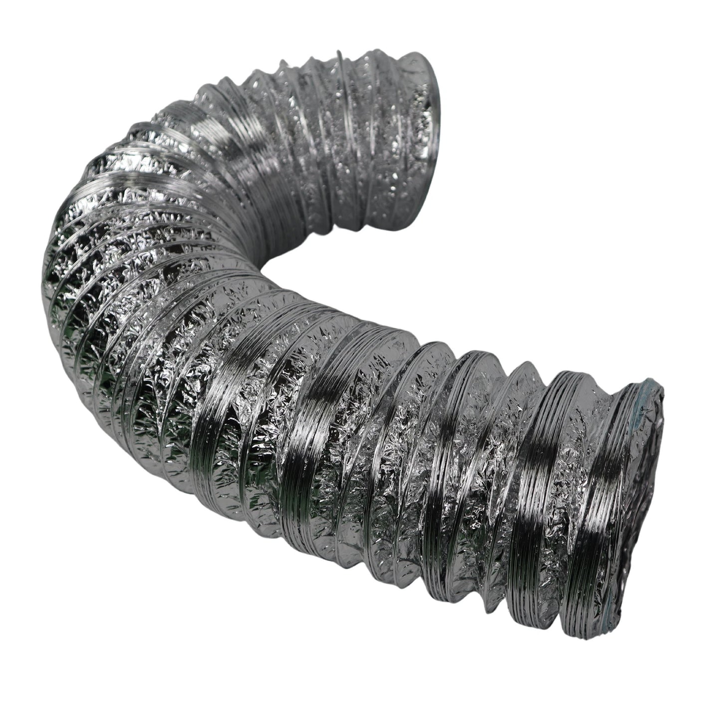 Builders Edge 150mm x 3m Flexible Duct, Aluminium, UL 181 Flame Test, AS4254 Compliant