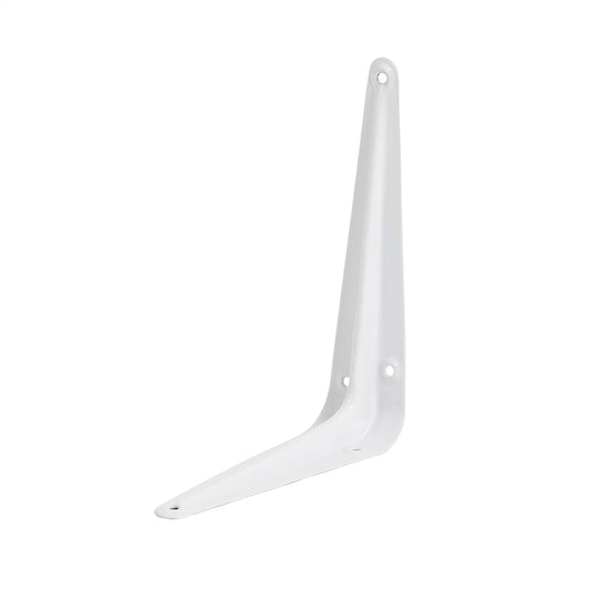 Zenith White Steel London Bracket 150x125mm, Light Duty, Ribbed, Powder Coated