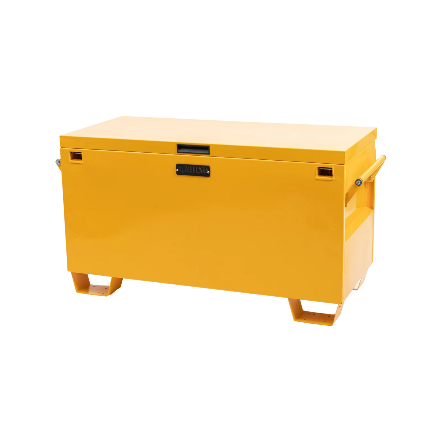 Rhino Powder Coated Site Box 1175x550x690mm, Heavy Duty Steel, Secure Locking, Yellow