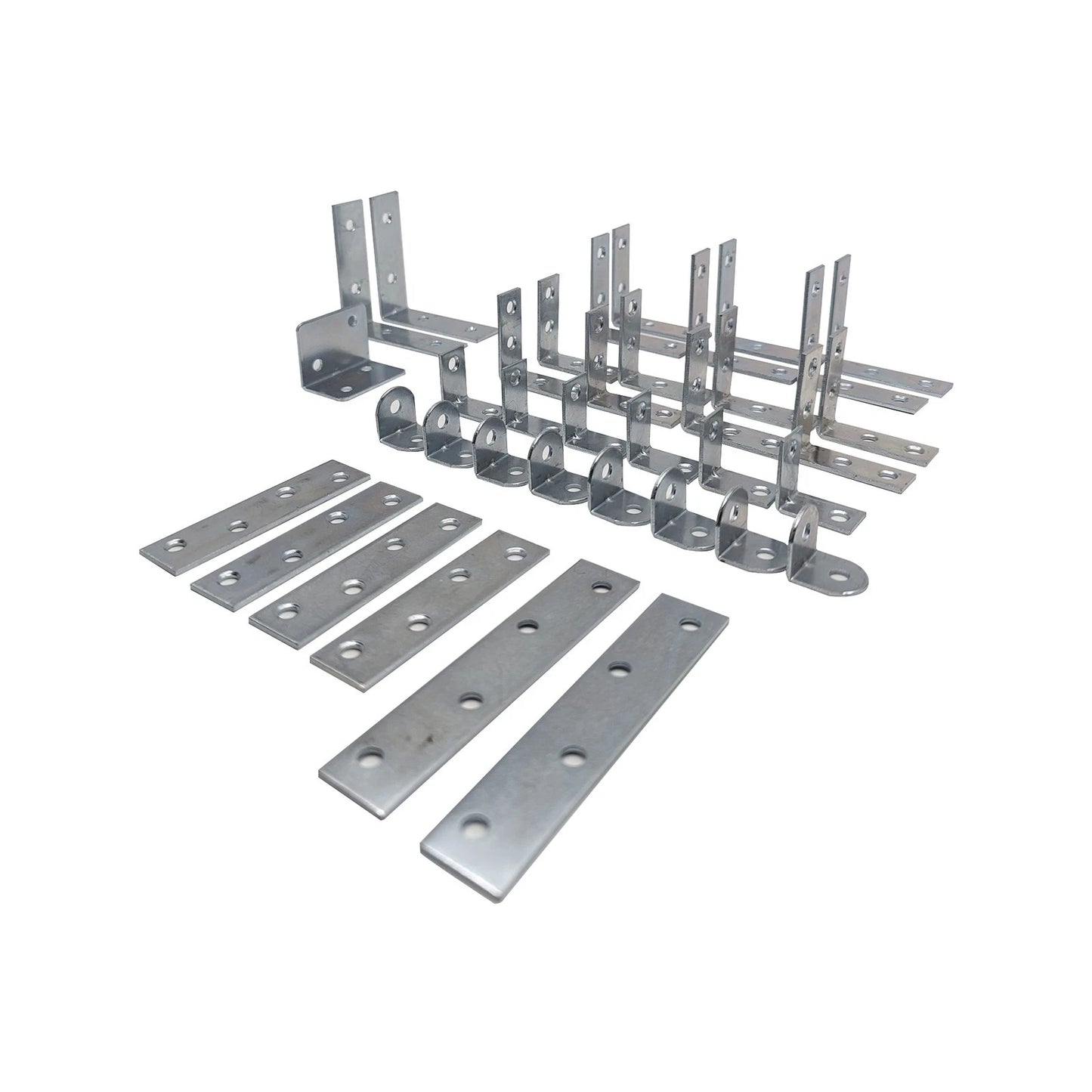 Syneco Angle Bracket Multi Pack - Rust-Resistant Steel, 38-Piece Set for Furniture Support