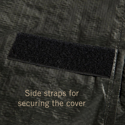 Durable 4 Burner Hooded BBQ Cover, UV & Water-Resistant, Woven Polyethylene, 165x65x100 cm