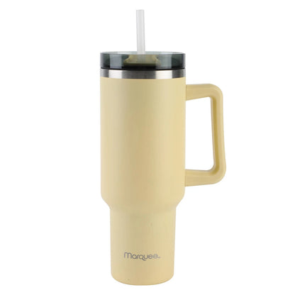Marquee Yellow 1.2L Tumbler with Handle, Spill-Proof Lid, Double Wall Insulation