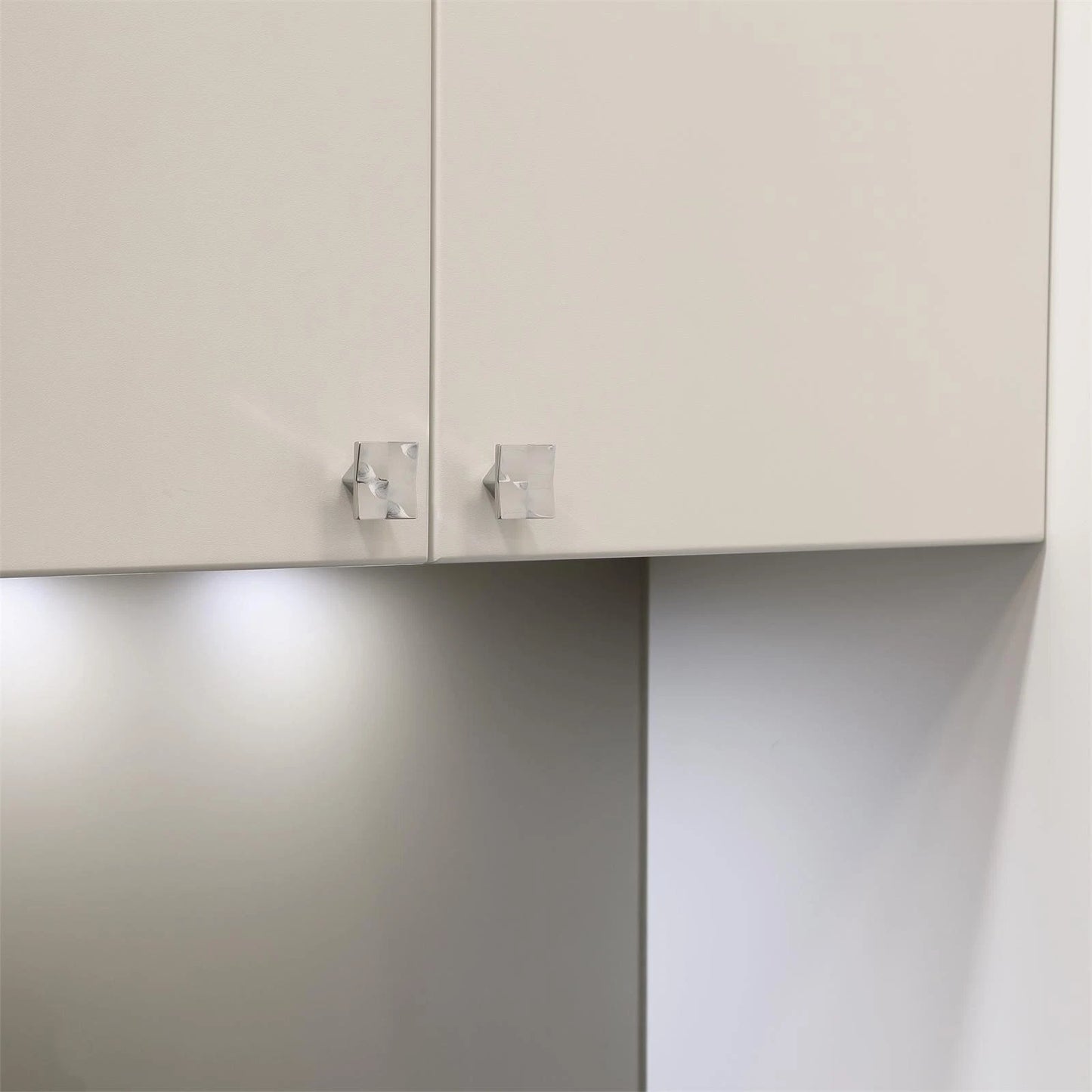 Prestige 36mm Chrome Plated Abstract Knob - Contemporary Design, Luxe Finish, Easy Install