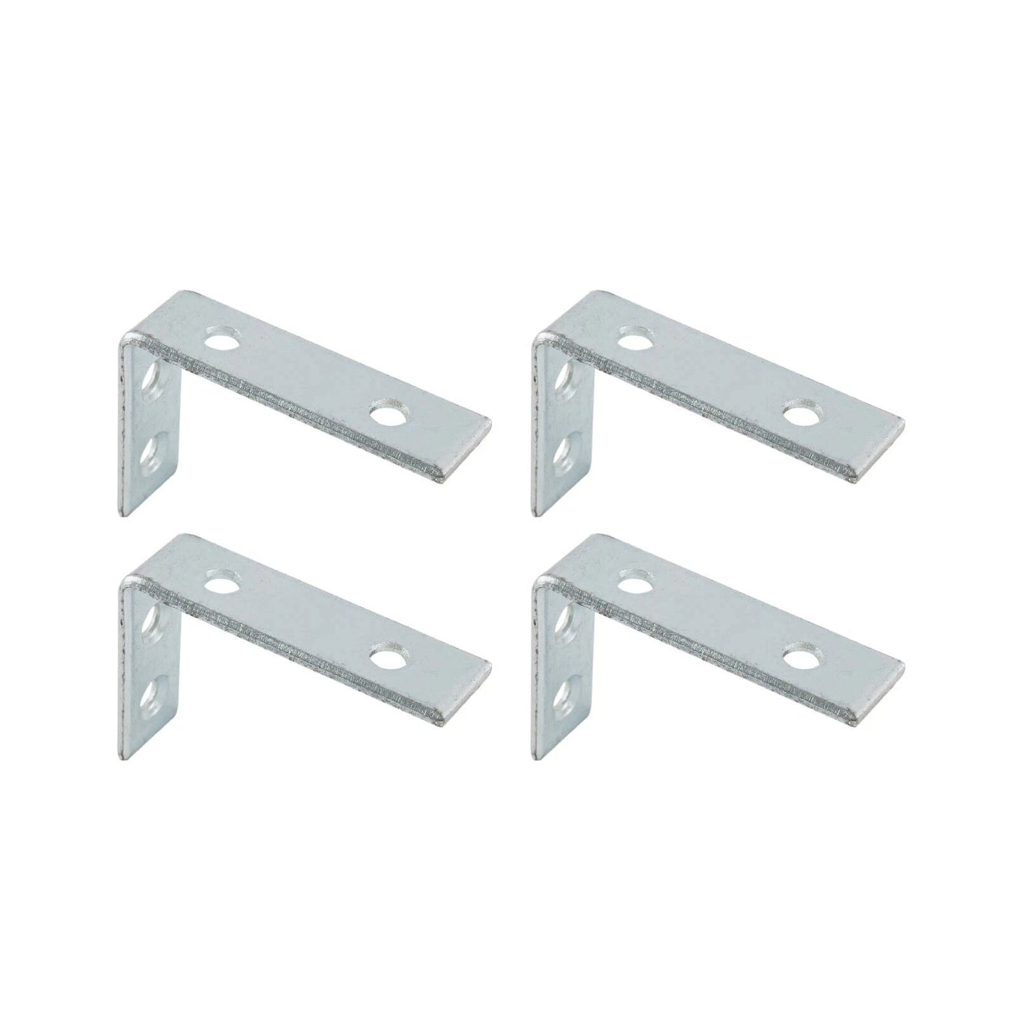 Carinya Heavy-Duty Zinc Plated Angle Bracket 75x50mm for Indoor & Outdoor Use
